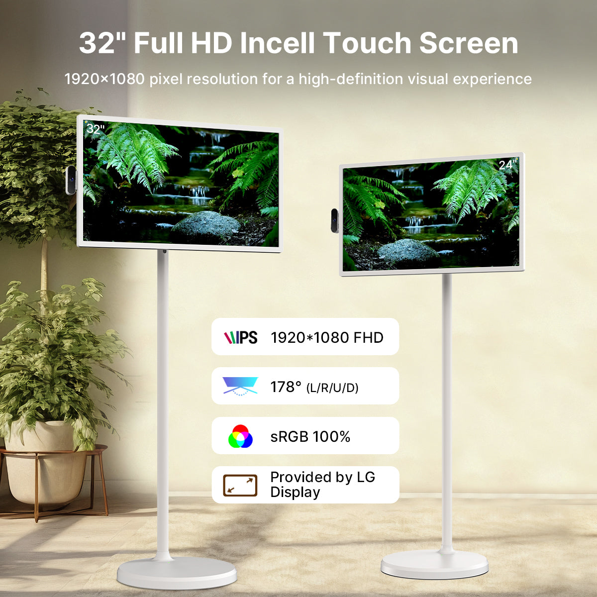 32 inch Portable Touch Smart TV