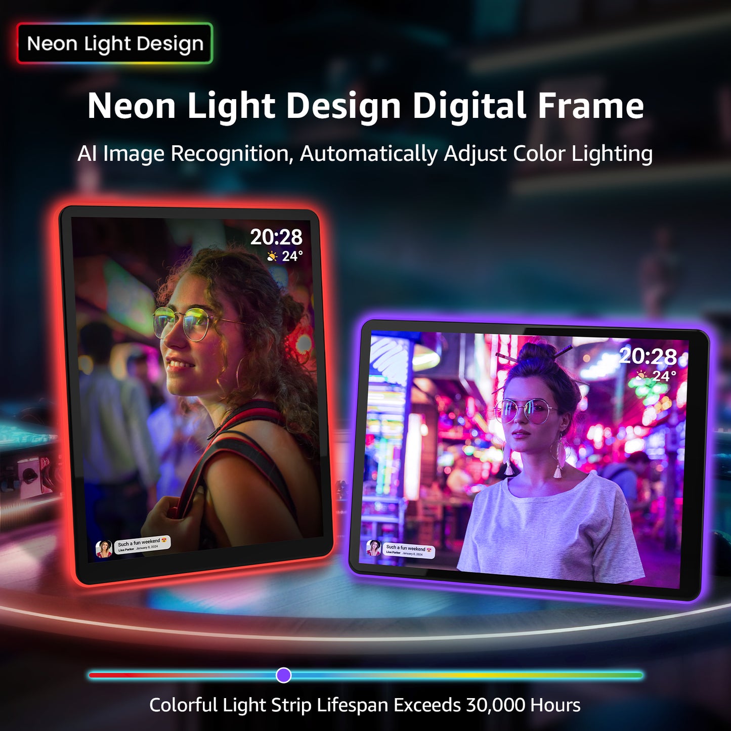 Neon Design 9.7 inch Digital Photo Frame